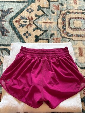 lululemon athletica Women's Pink Athletic Running Shorts